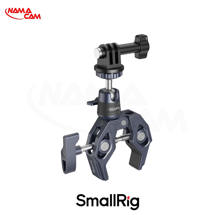 سوپر کلمپ اسمال ریگ همراه بال هد مخصوص دوربین های ورزشی - SmallRig Super Clamp 4102B/نماکم
