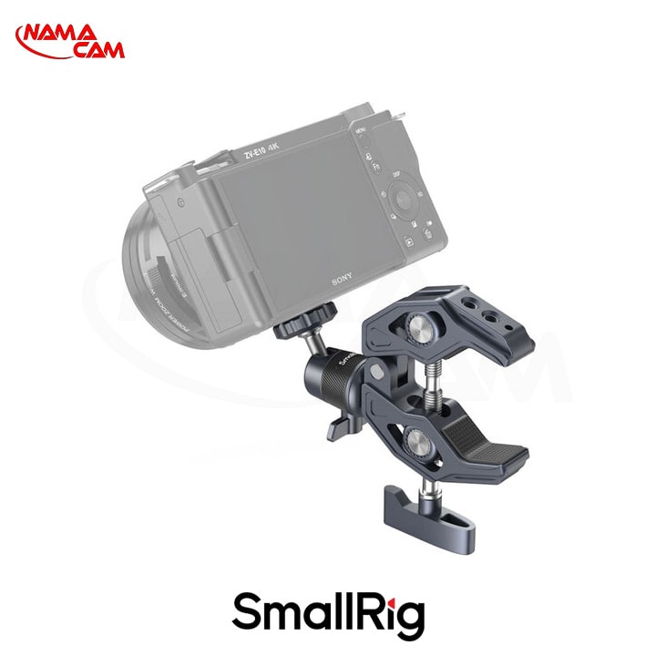سوپر کلمپ اسمال ریگ همراه بال هد مخصوص دوربین های ورزشی - SmallRig Super Clamp 4102B/نماکم
