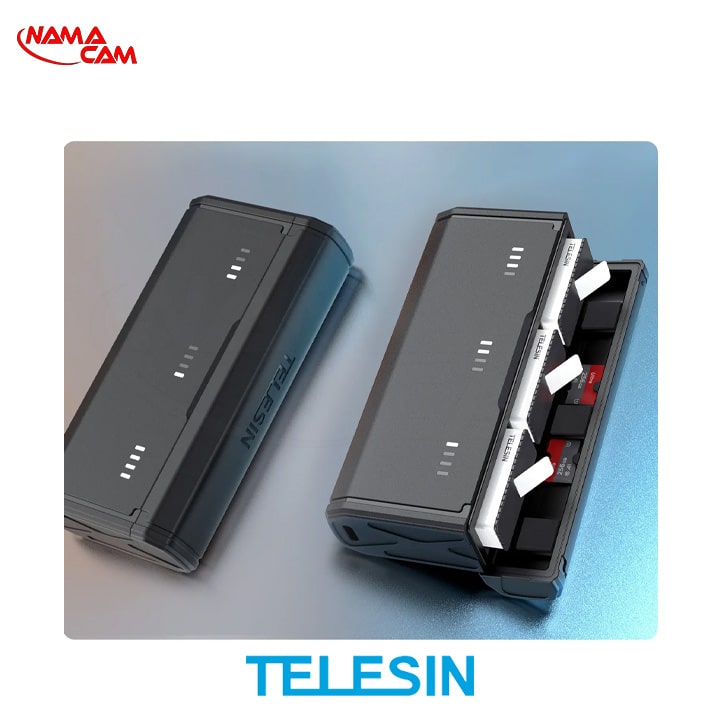 شارژر سه تایی جیبی تلسین مخصوص گوپرو هیرو 13/نماکم