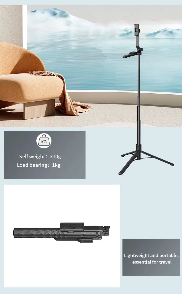 Selfie Stick Tripod Stand/نماکم
