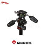 سه پایه مانفرتو MK190XPRO3-3W آلومنیومی همراه هد 3w/نماکم