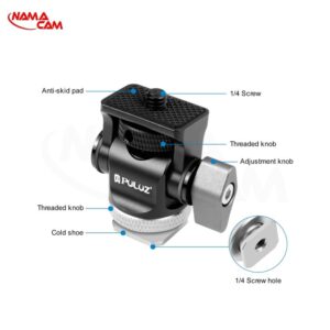 بال هد فلزی مینی - پلوز - PULUZ Mini Tripod Ball Head PU3102S/نماکم