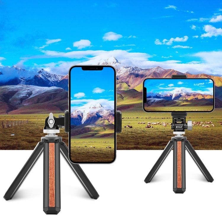 PULUZ Mini 180 Degree Swing Tripod Ball Head Cold Shoe Mount Adapter(Silver)/نماکم