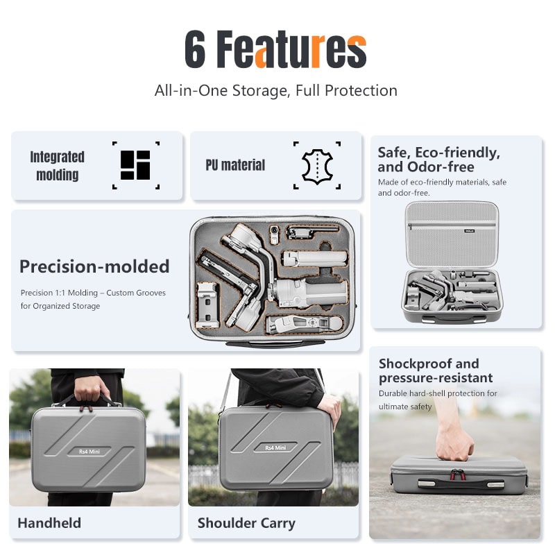 STARTRC Brand Ronin Stabilizer Carrying Bag for DJI RS 4 Mini Combo/نماکم