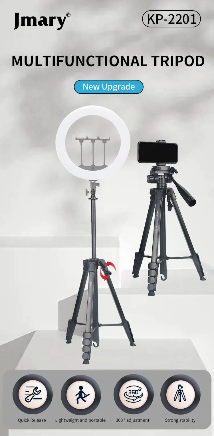 Jmary Aluminum Multifunctional Tripod KP-2201/نماکم