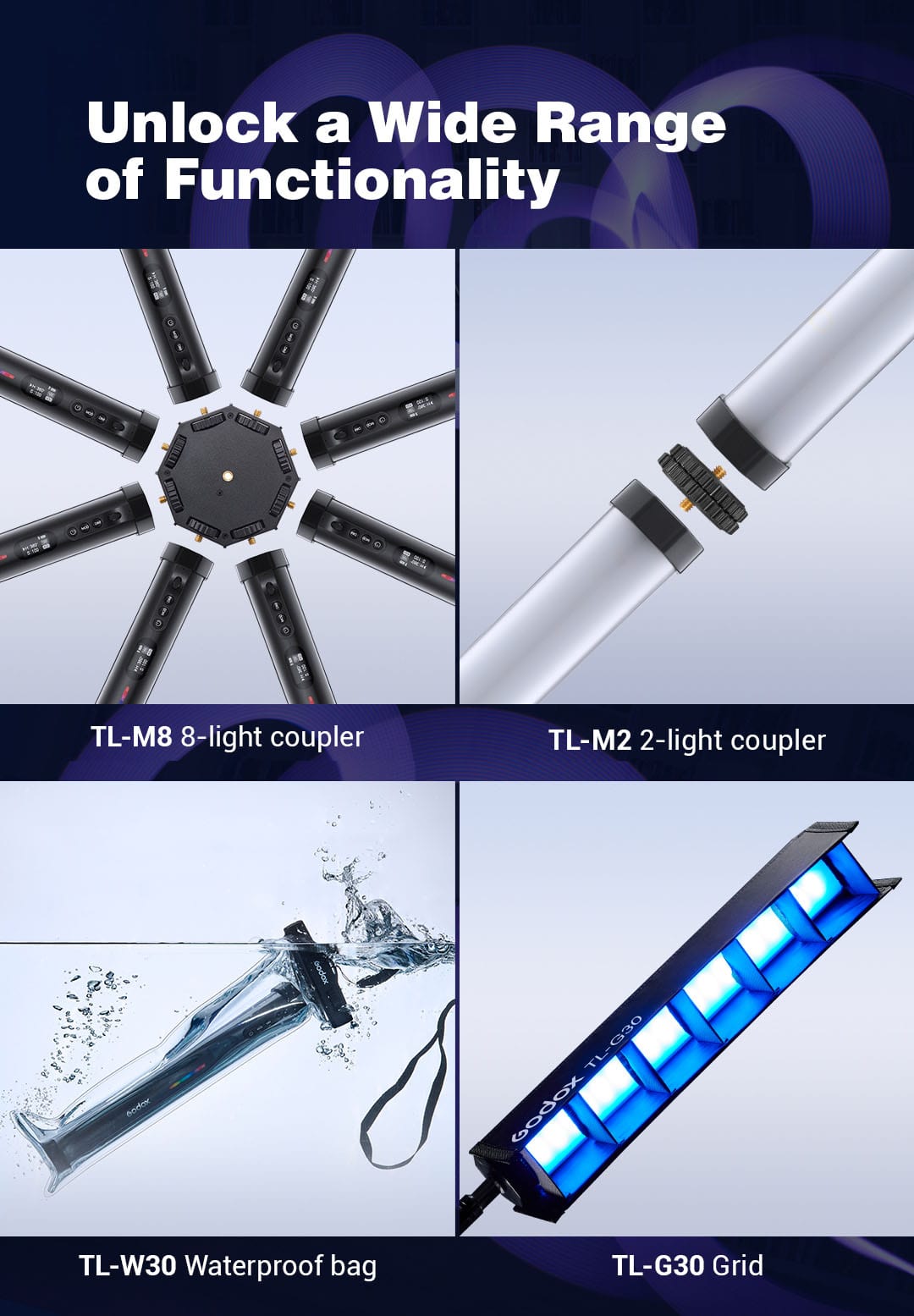 نور باتومی RGB گودکس/نماکم