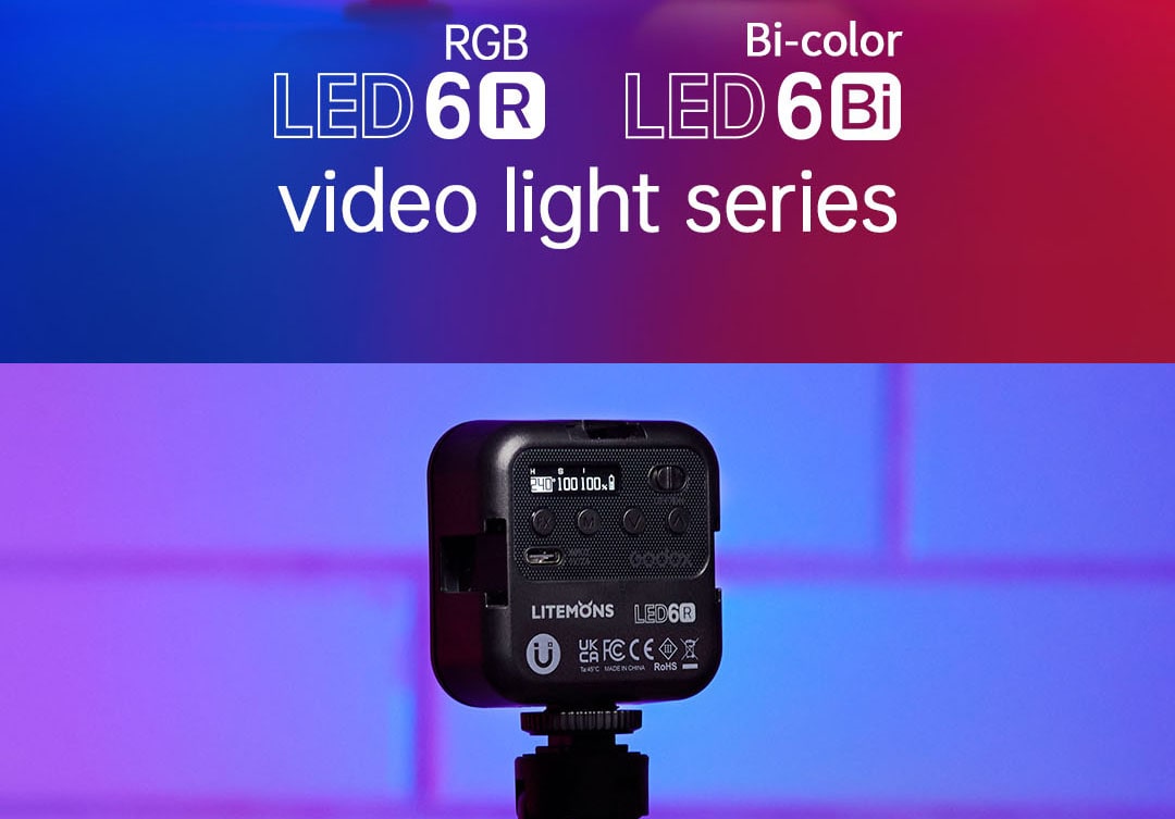 RGB Pocket-Size LED Video Light LED 6R/نماکم