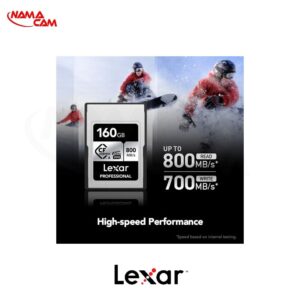کارت حافظه لکسار 160 گیگ CFexpress تایپ A سری نقرهای-Lexar CFexpress 160G/نماکم