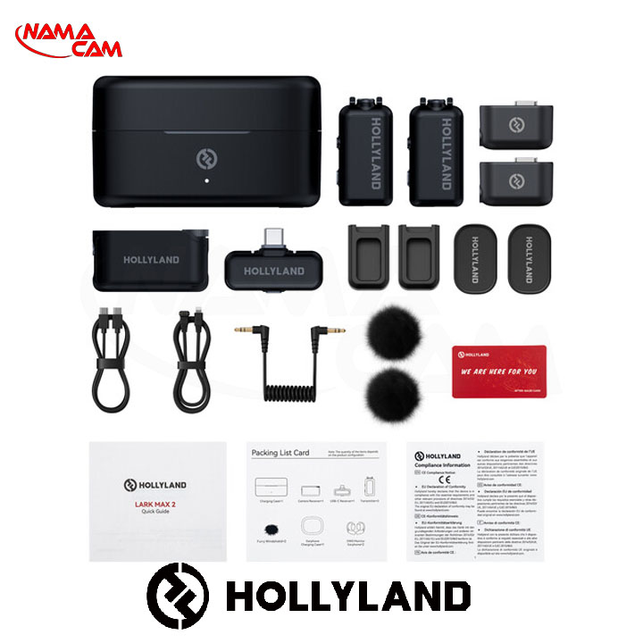 میکروفون هالی لند لارک مکس 2 کمبو – 2 نفره – Hollyland LARK MAX 2 Combo/نماکم
