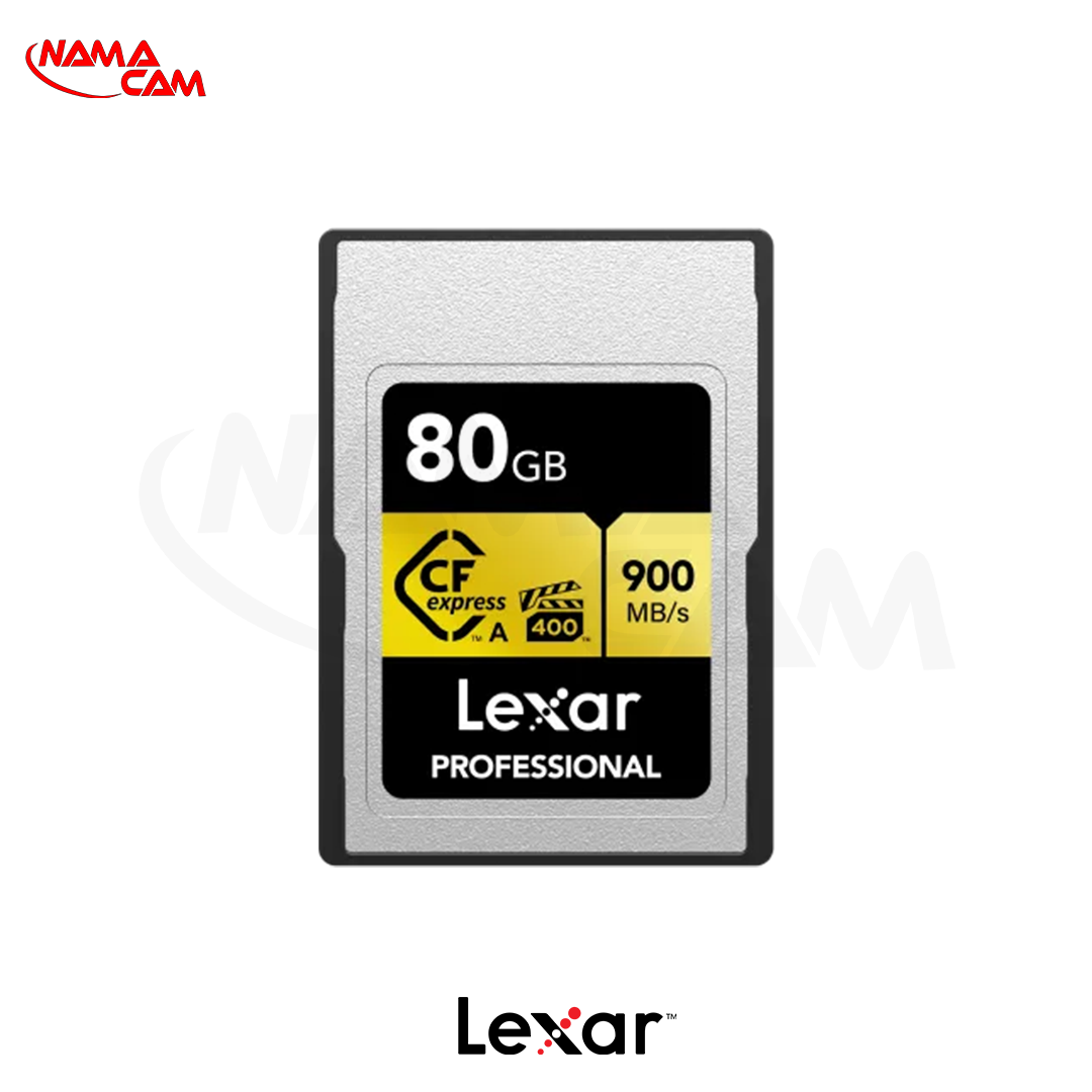 کارت حافظه لکسار 80 گیگ CFexpress تایپ A سری طلایی - Lexar CFexpress 80G Gold/نماکم