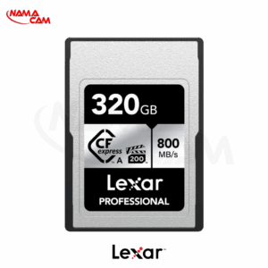 کارت حافظه لکسار 320 گیگ CFexpress تایپ A سری نقره‌ای-Lexar CFexpress 320G Silver/نماکم