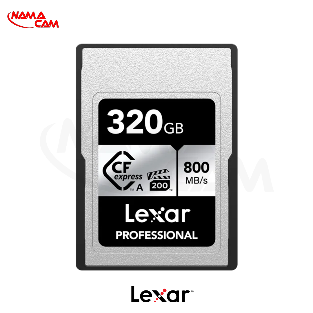 کارت حافظه لکسار 320 گیگ CFexpress تایپ A سری نقره‌ای-Lexar CFexpress 320G Silver/نماکم