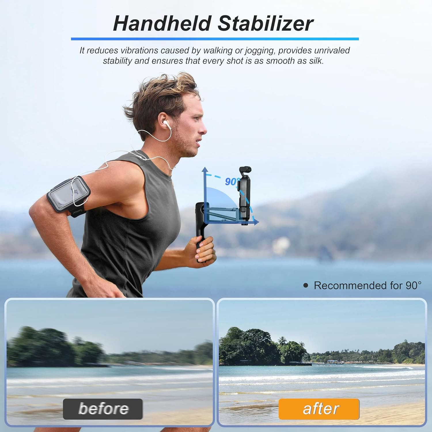 Multifunctional 2-in-1 Stabilizer for DJI Pocket 3/نماکم