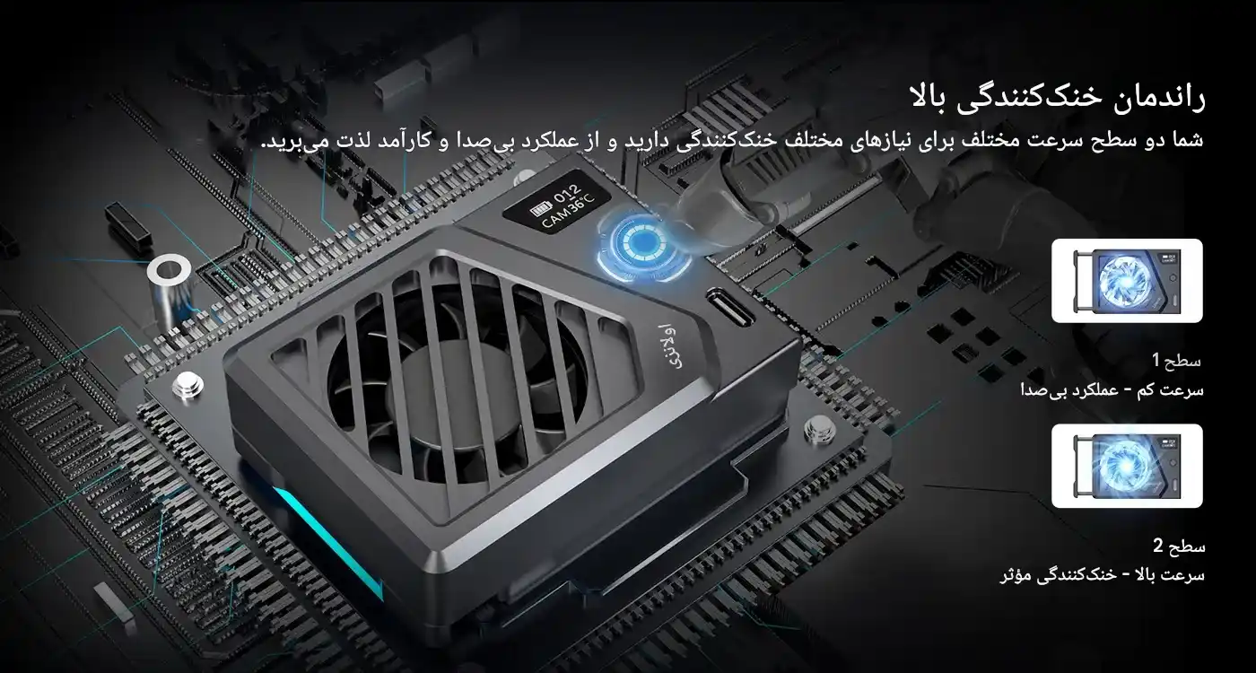 فن خنک کننده دوربین عکاسی و فیلمبرداری - اولانزی Ulanzi CA25/نماکم