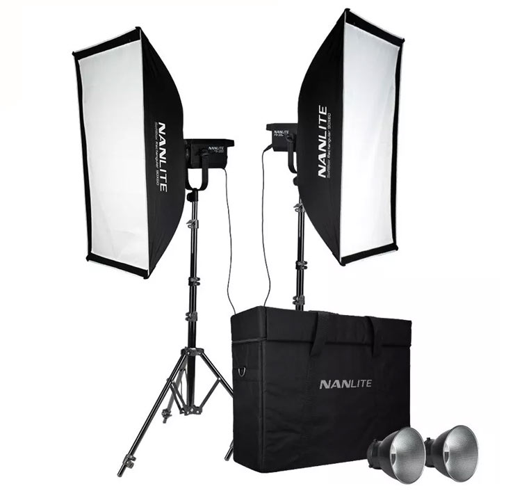 کیت نورپردازی دو‌تایی نانلایت Nanlite FS-200B Bi-Colour 2 light/نماکم