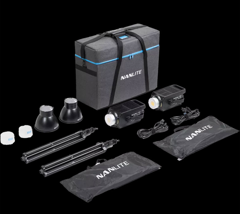 کیت نورپردازی دو‌تایی نانلایت Nanlite FS-300B Bi-Colour 2 light/نماکم