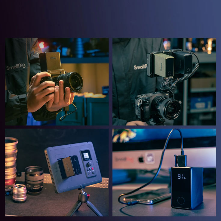 باتری سونی NP-F970 با شارژر تایپ C - اسمال ریگ - SmallRig USB-C Battery 4469/نماکم