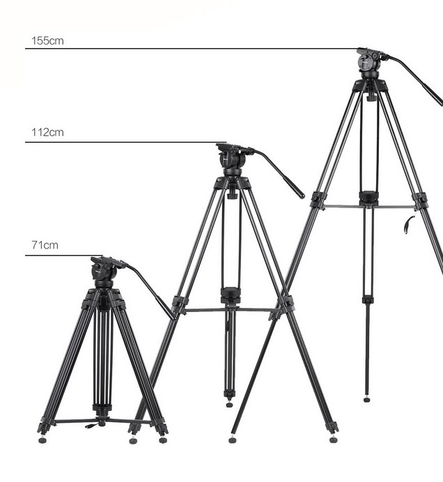 سه پایه فیلمبرداری کینگ جوی Kingjoy Professional Video Tripod VT-2500/نماکم