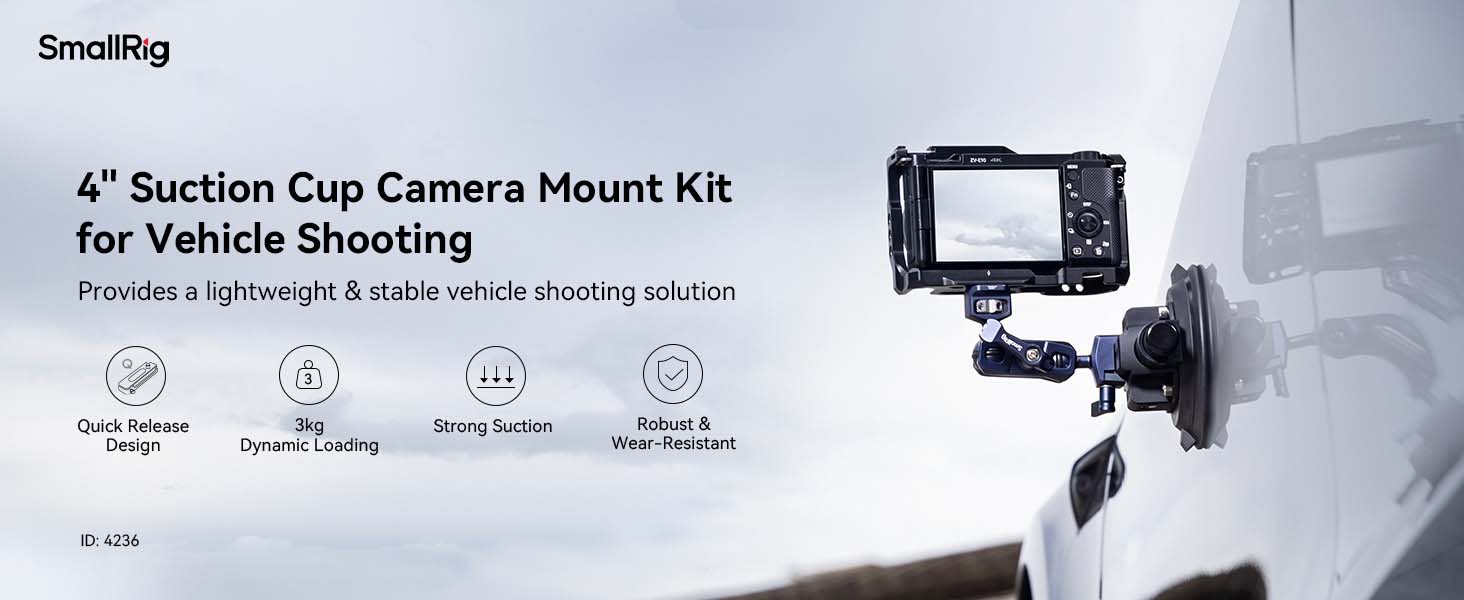 SmallRig Suction Cup Camera Mount Kit (4')/نماکم