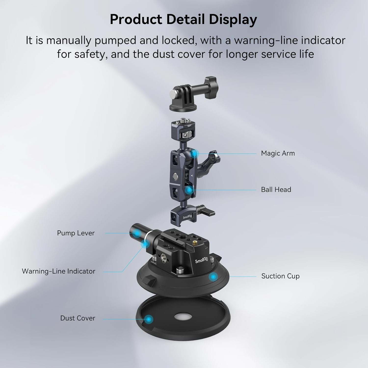 SmallRig Suction Cup Camera Mount Kit (4') 4236B