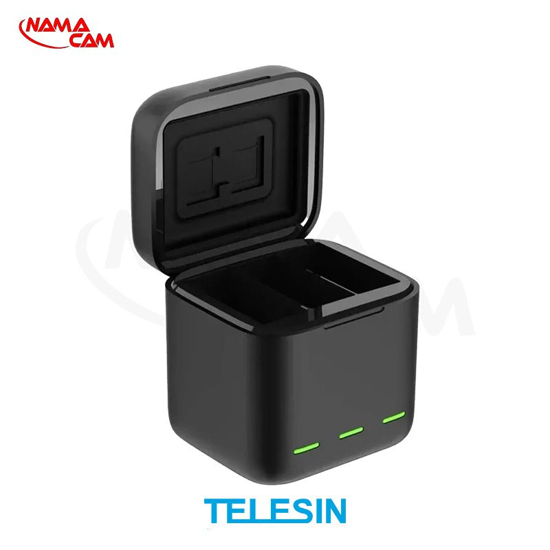 باکس شارژر سه تایی گوپرو هیرو 13 - تلسین - Telesin BCG 10/نماکم