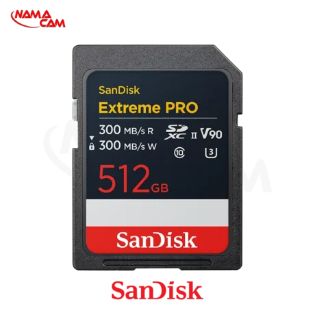 کارت حافظه سن دیسک 512 گیگ SanDisk 512GB Extreme PRO UHS-II/نماکم