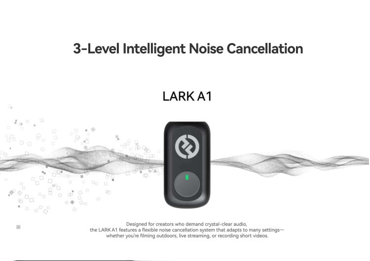 Hollyland LARK A1 Duo 2-Person Wireless Microphone System with USB-C Connector for Mobile Devices/نماکم