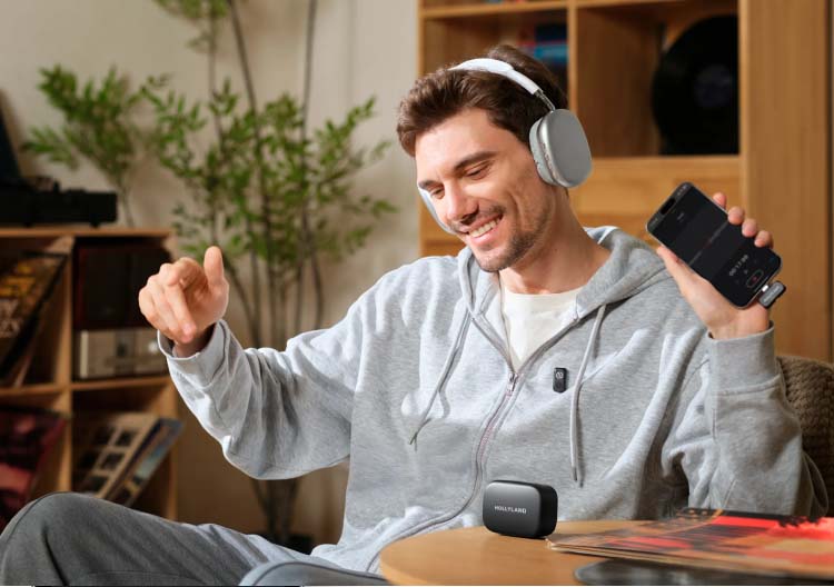 Hollyland LARK A1 Duo 2-Person Wireless Microphone System with USB-C Connector /نماکم