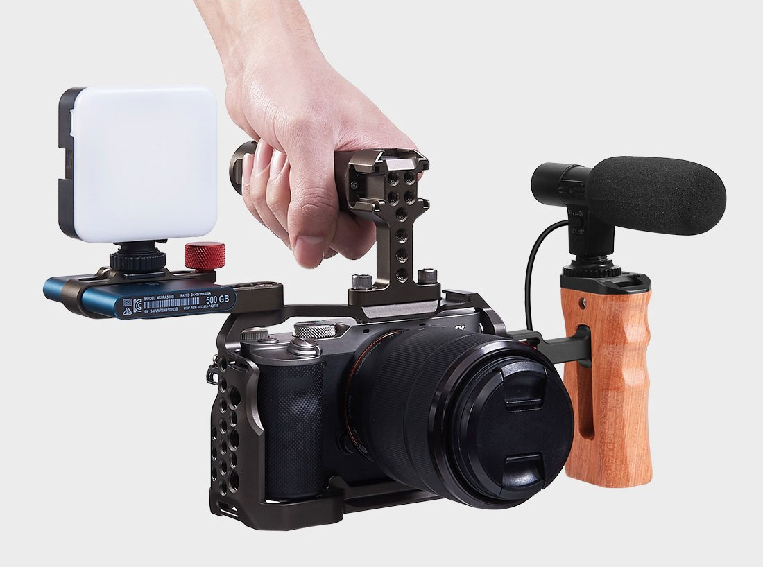 دسته کناری کیج دوربین - پلوز Side Handle with Cold Shoe Mount for Camera Cage/نماکم