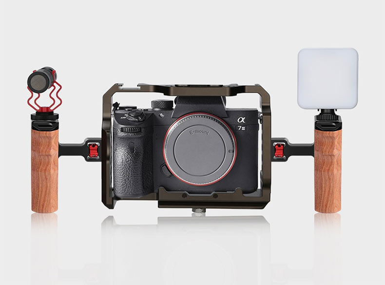 دسته کناری کیج دوربین - پلوز Side Handle with Cold Shoe Mount for Camera Cage/نماکم