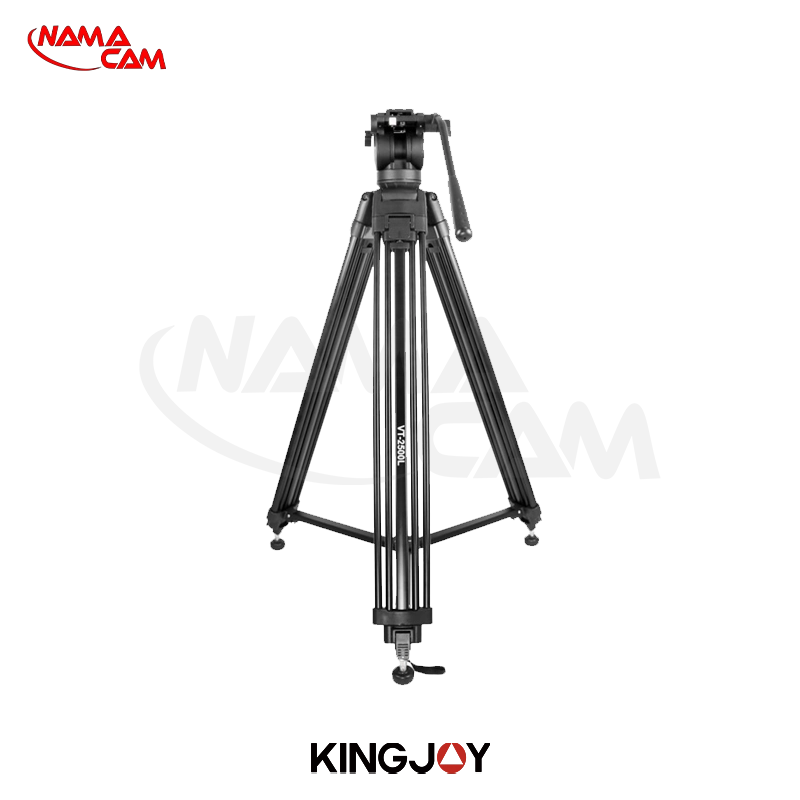 سه پایه فیلمبرداری کینگ جوی Kingjoy Professional Video Tripod VT-2500L/نماکم