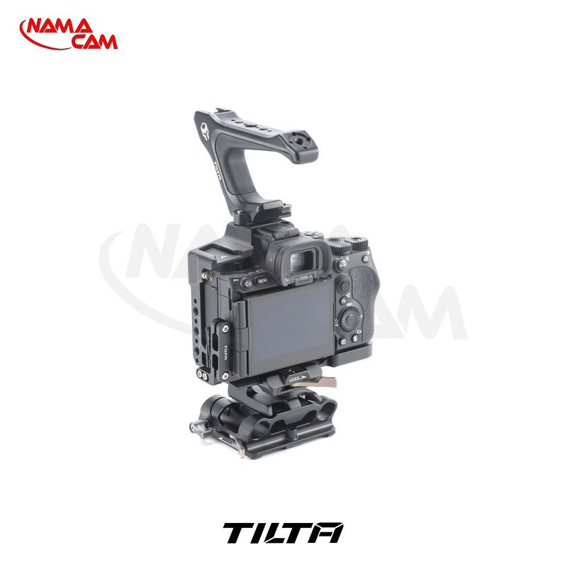 کیت کیج سبک وزن تیلتا Half Cage به همراه صفحه پایه LWS 15 میلی‌متری برای سونی a7R V/نماکم