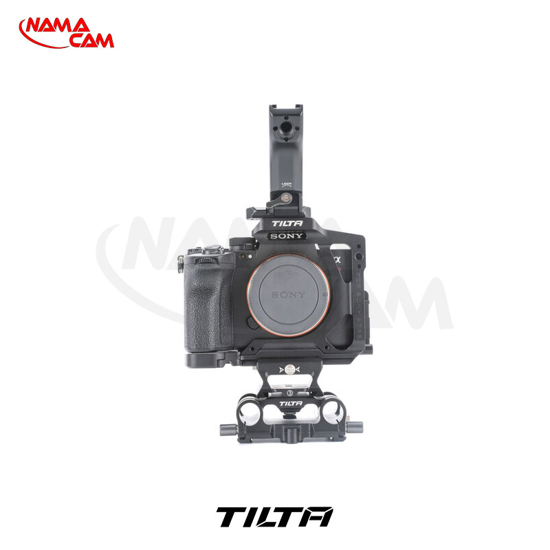 کیت کیج سبک وزن تیلتا Half Cage به همراه صفحه پایه LWS 15 میلی‌متری برای سونی a7R V/نماکم