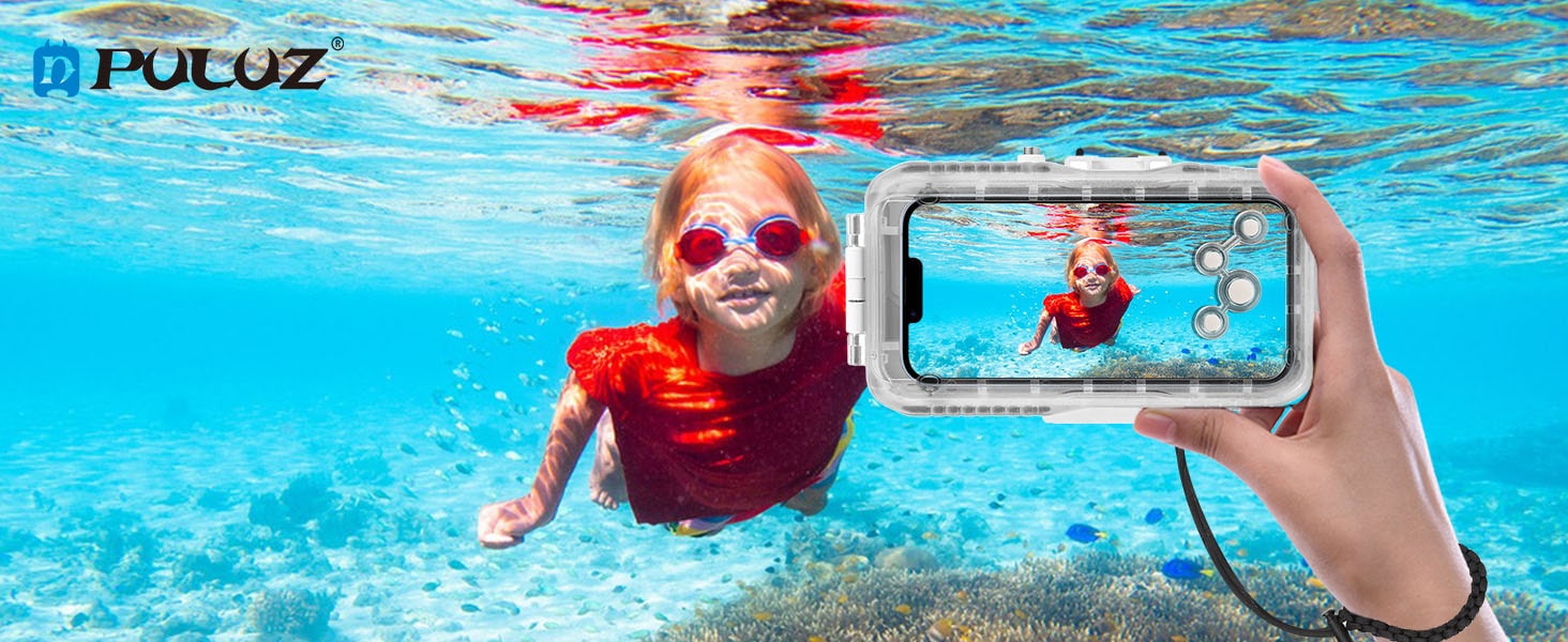 Puluz For iPhone 16 Pro Max PULUZ 40m/130ft Waterproof Diving Case/نماکم