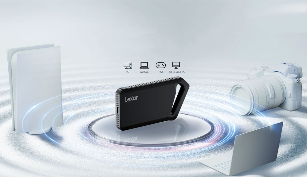 هارد اکسترنال 2 ترابایت SSD لکسار – Lexar 2TB Professional SL600/نماکم