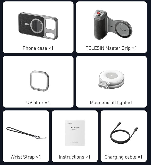 دسته شاتر عکاسی آیفون 17 پرو مکس کمبو - TELESIN Master Grip for iPhone/نماکم