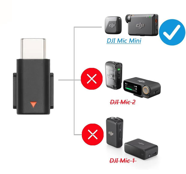 آداپتور تلفن همراه DJI Mic Mini ( تایپ سی )/نماکم