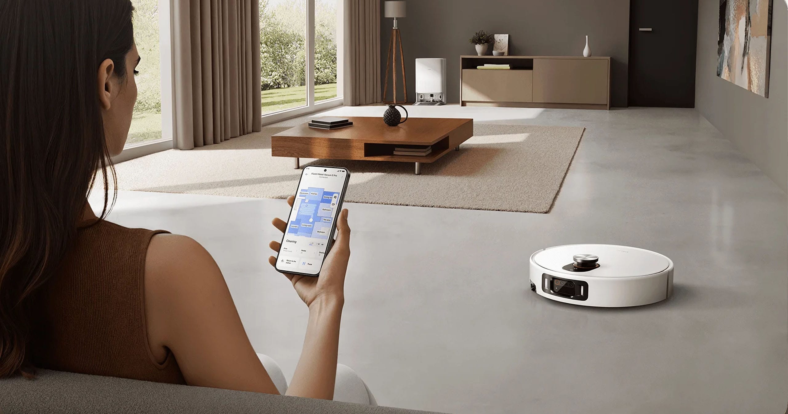 جارو رباتیک شیائومی/Vacuume5 Pro/5پرو/نماکم