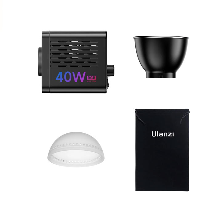 ویدئو لایت 40 وات اولانزی-قابل حمل- RGB Portable LED/نماکم