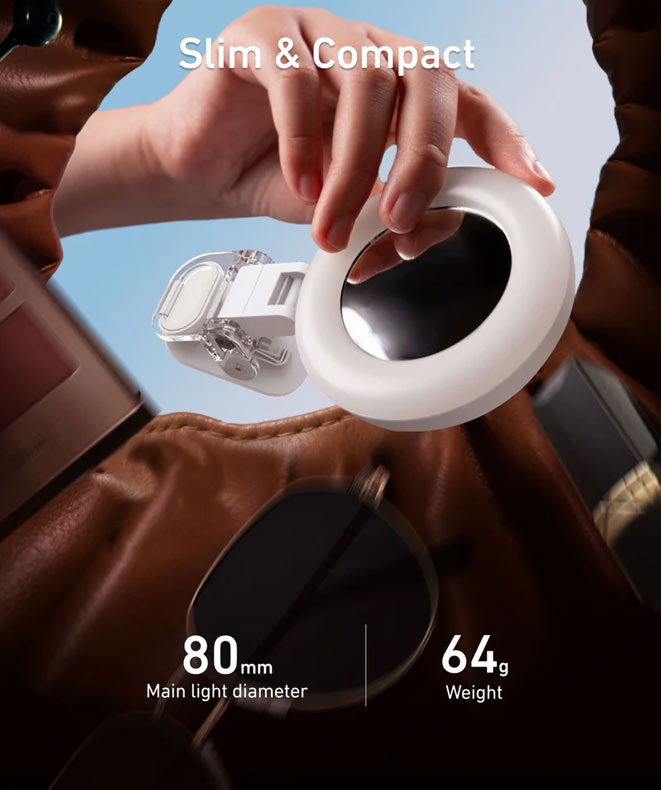 رینگ لایت کلیپسی موبایل تلسین – TELESIN Mobile phone beauty fill light/نماکم