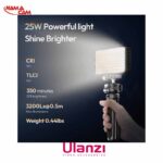 مینی پنل نور ویدئویی اولانزی PL25 دو رنگ LED/نماکم