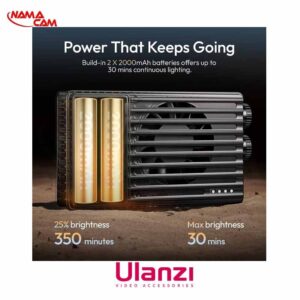 مینی پنل نور ویدئویی اولانزی PL25 دو رنگ LED/نماکم