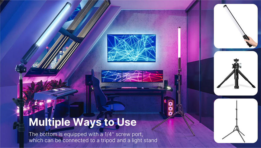 نور باتومی RGB اولانزی Ulanzi VL119 RGB LED Light Wand/نماکم