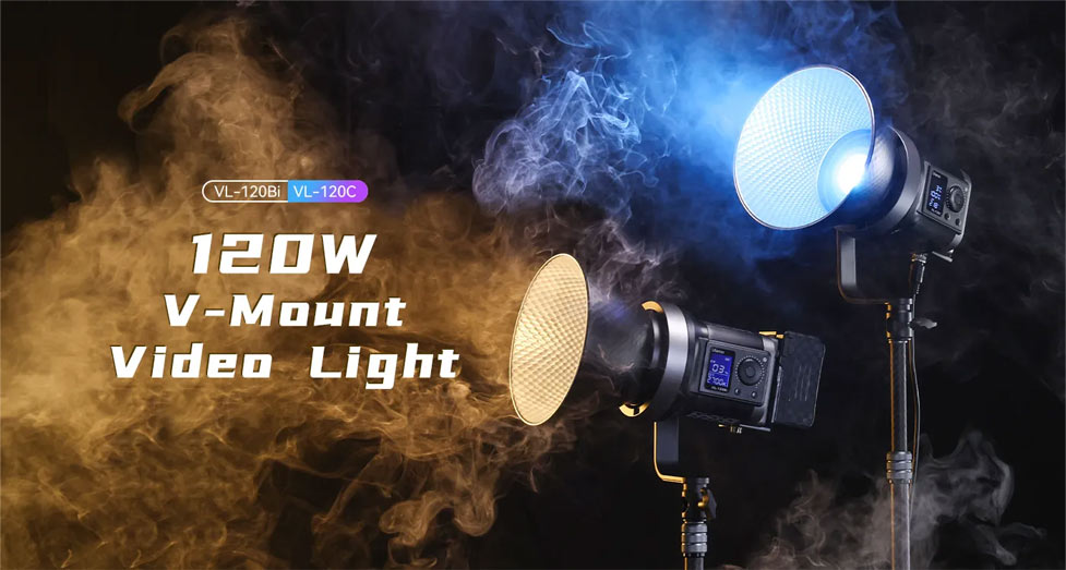 ویدئو لایت 120 وات دو رنگ اولانزی Bi-color V-Mount/نماکم