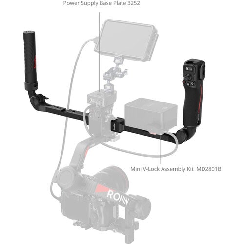 دسته دوتایی کنترل فوکوس اسمال‌ریگ برای سری DJI RS/نماکم