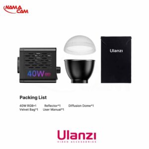 ویدئو لایت 40 وات اولانزی-قابل حمل- RGB Portable LED/نماکم