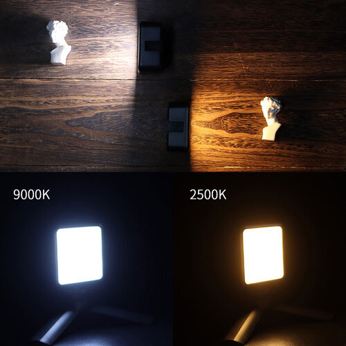 مینی ویدئو لایت LED دو رنگ اولانزی – VL49 Rechargeable Mini LED Light/نماکم