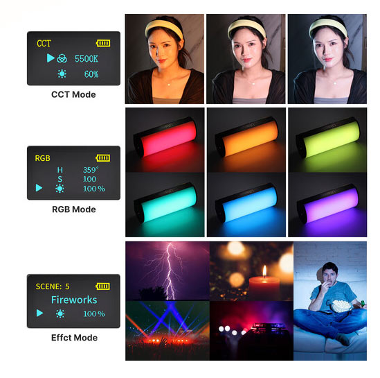 نور باتومی RGB اولانزی چند رنگ – Ulanzi I-Light RGB Bi Color/نماکم