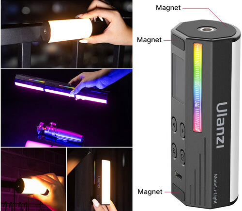 نور باتومی RGB اولانزی چند رنگ – Ulanzi I-Light RGB Bi Color/نماکم