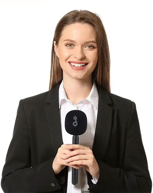 میکروفون بیسیم یقه ای همراه با دسته خبرنگاری Candc Interview Single/نماکم